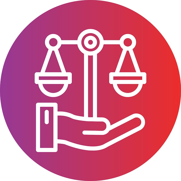 Vector Design Law Icon Style