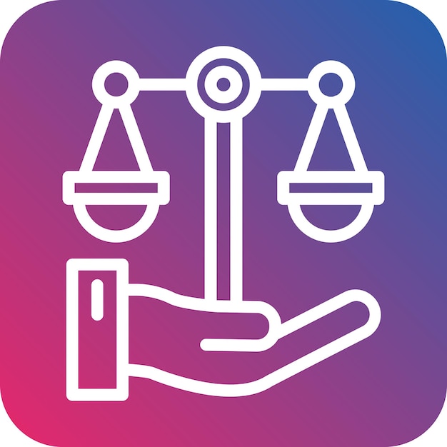 Vector vector design law icon style