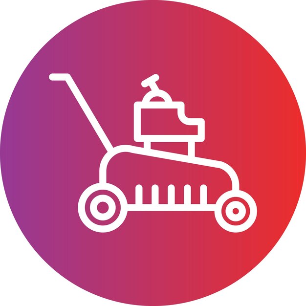 Vector Design Lawn Mower Icon Style