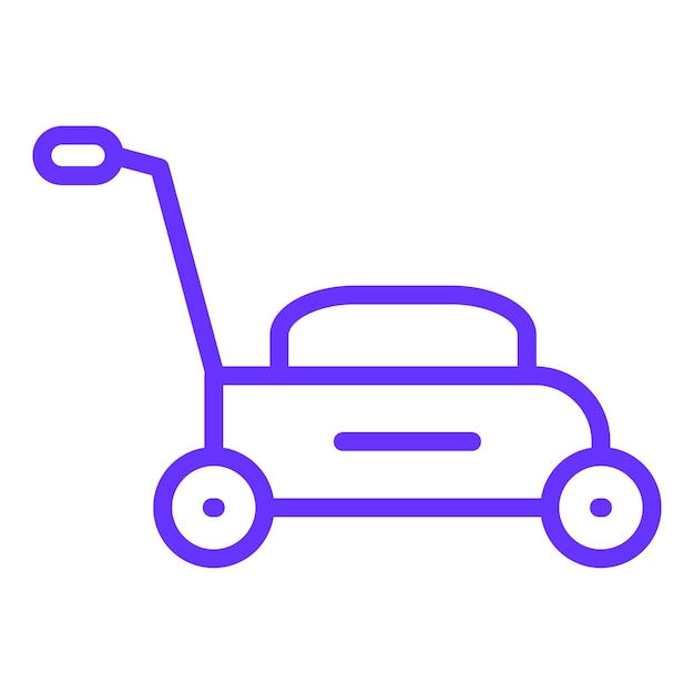 Vector Design Lawn mower Icon Style