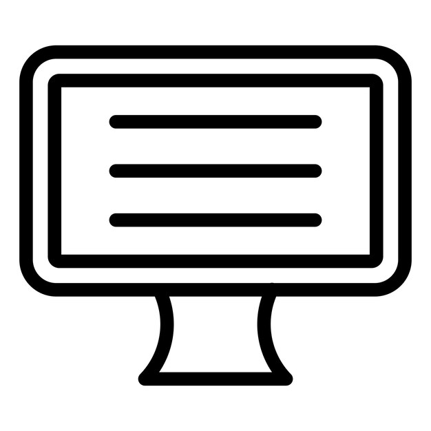 Vector Design Lcd Icon Style