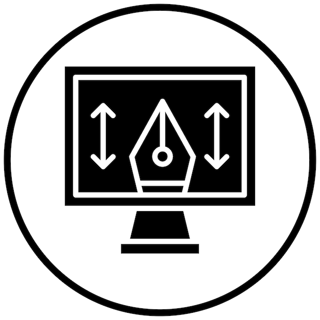 터 디자인 Lcd 아이콘 스타일