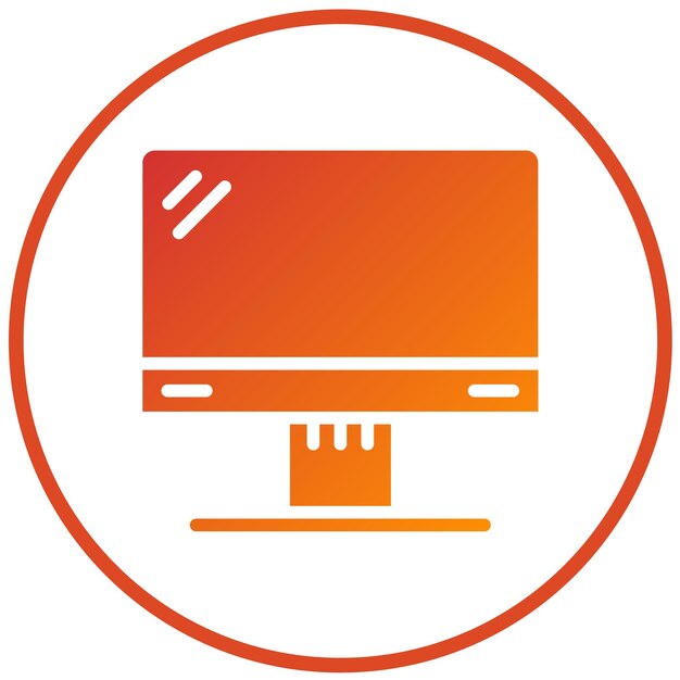 Vector Design LCD Icon Style