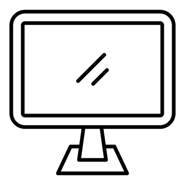 Vector Design Lcd Icon Style