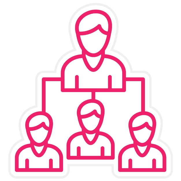 Vector Design Leadership Icon Stijl
