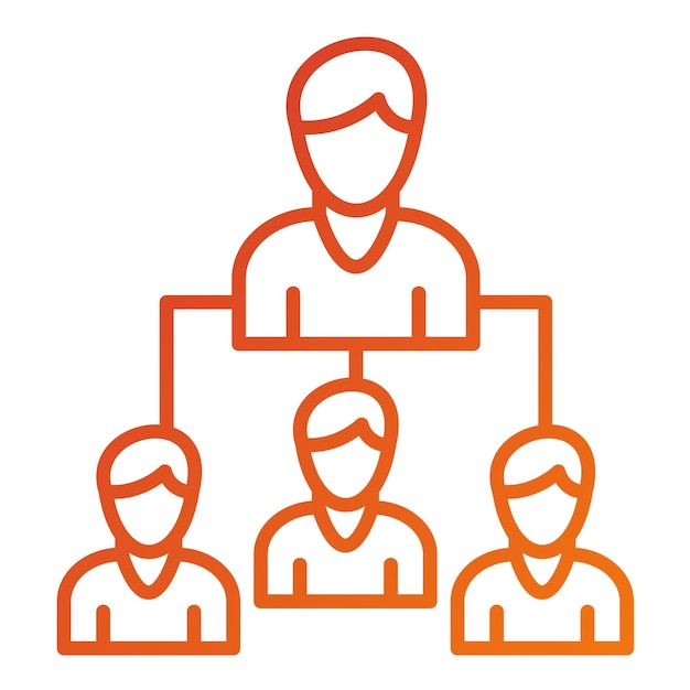 Vector Design Leadership Icon Stijl