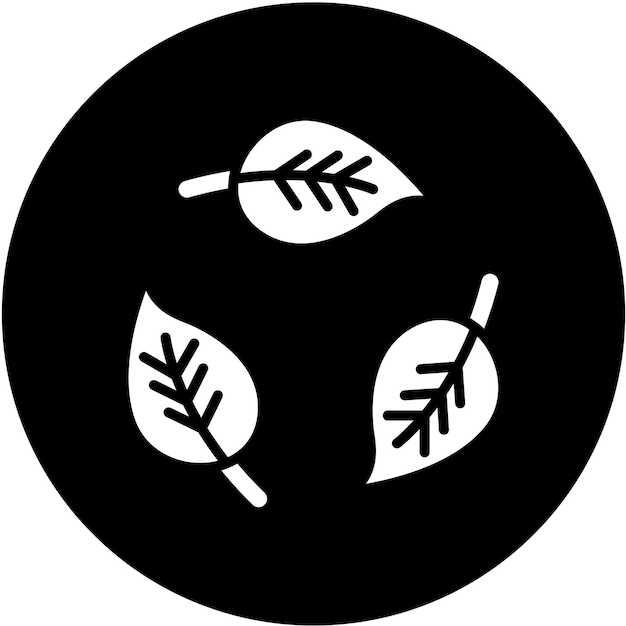 Vector vector design leaf recycle icon style