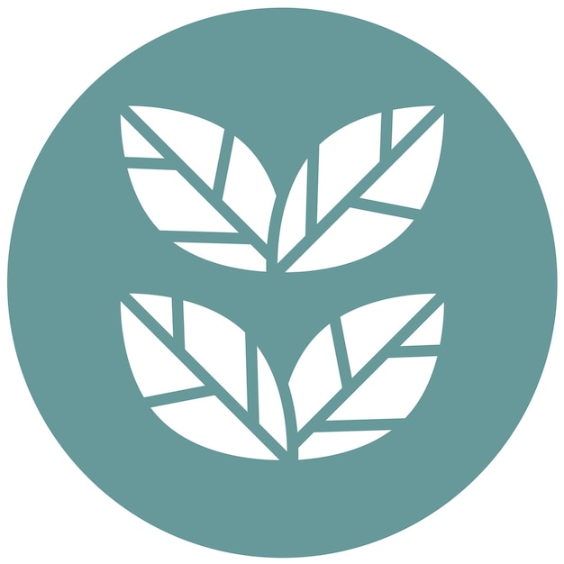 Vector Design Leafy Goodness Icon Style
