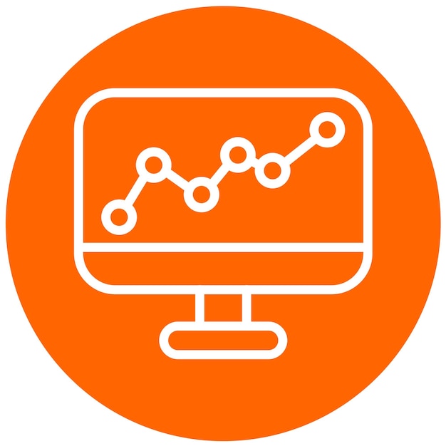 Vector Design Learning Analytics Icon Stijl