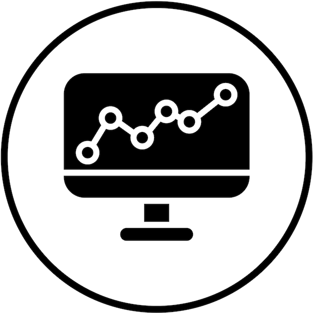 Vector Design Learning Analytics Icon Stijl