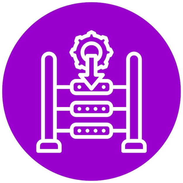 vector design legacy loom icon style