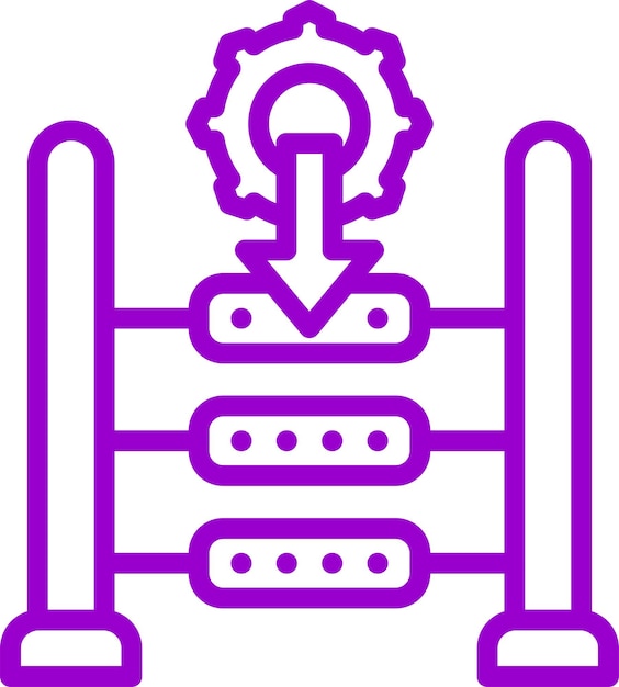 vector design legacy loom icon style