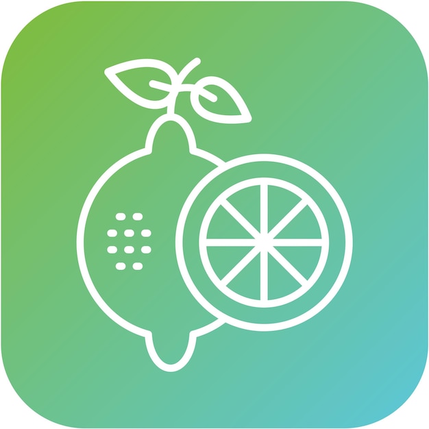 Vector Design Lemon Icon Style