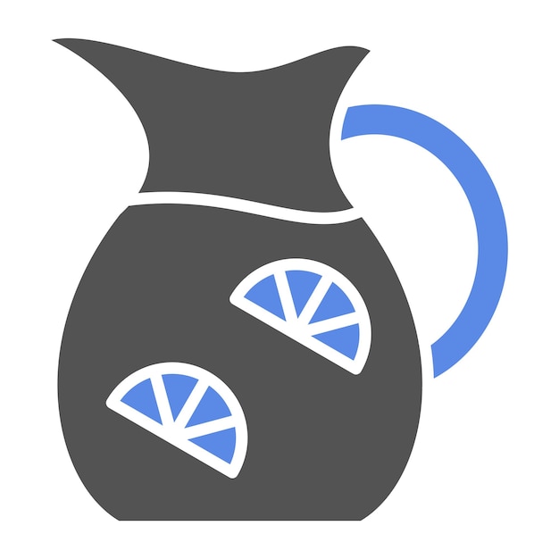 Vector vector design lemonade jug icon stijl