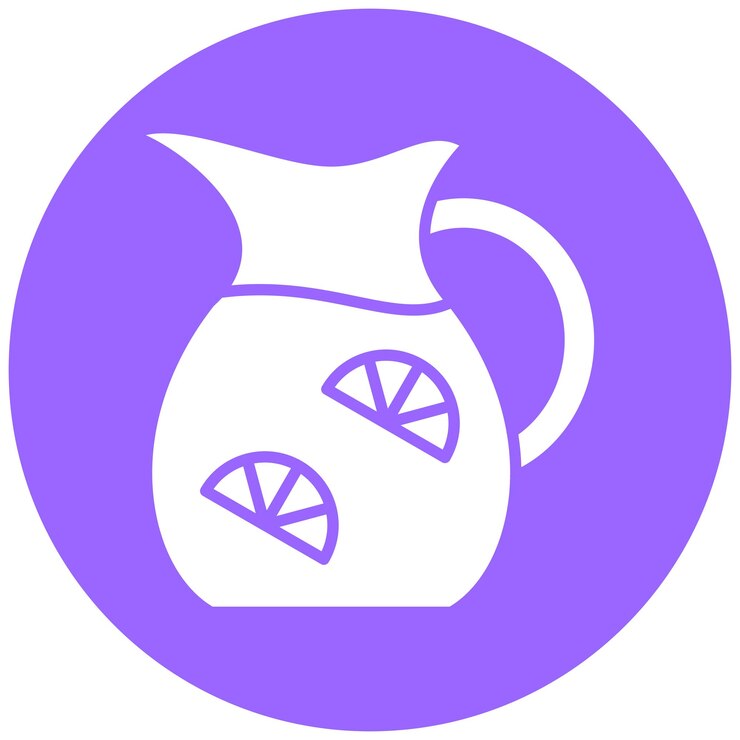 Vector vector design lemonade jug icon style