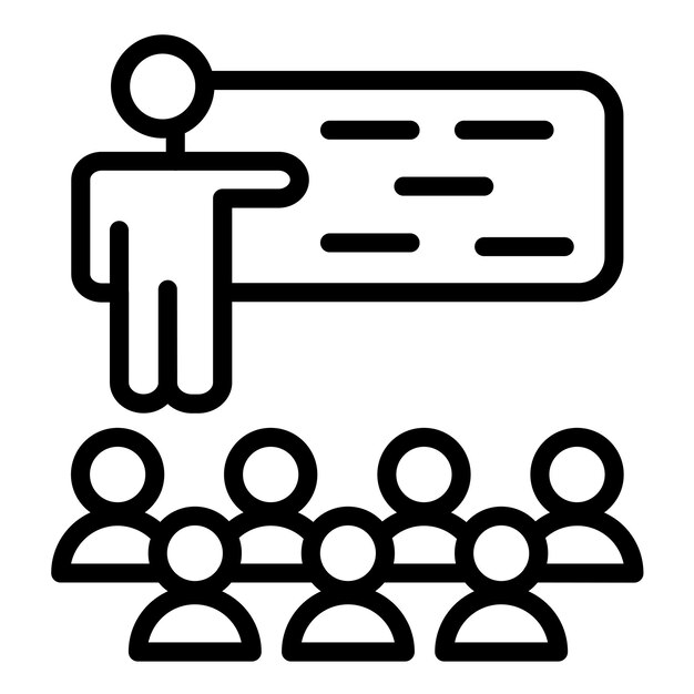 Vector Design Leraar Workshop Icon Style