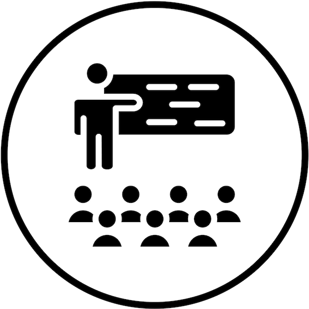 Vector Design Leraar Workshop Icon Style