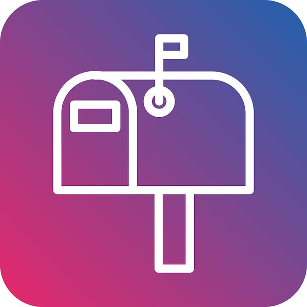 Vector design letterbox icon style