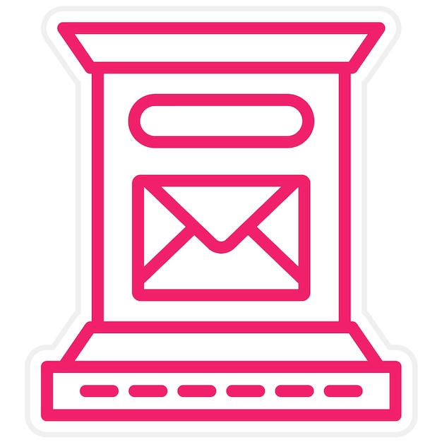 vector design letterbox icon style