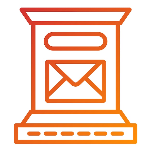 vector design letterbox icon style