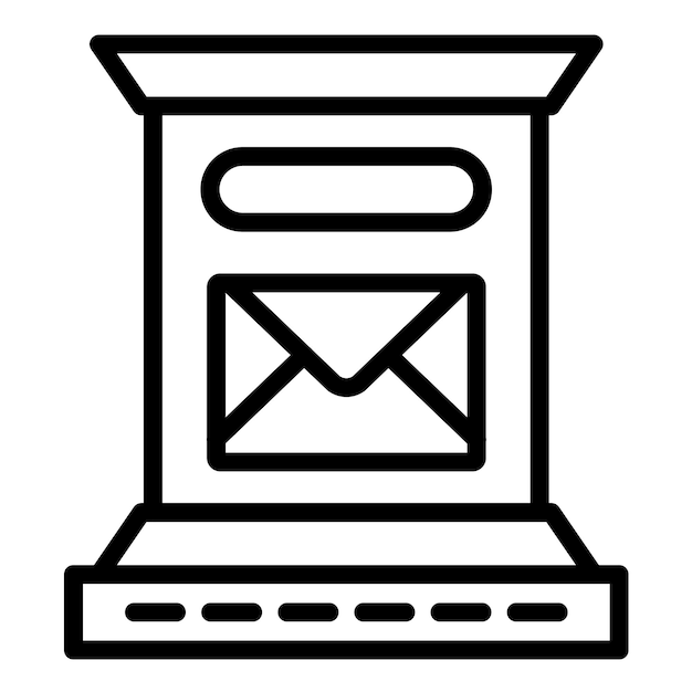vector design letterbox icon style