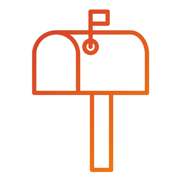 Vector vector design letterbox icon style