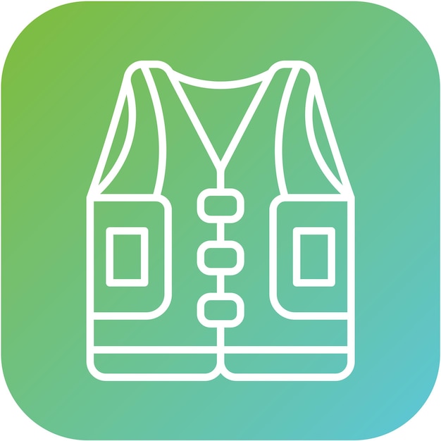 Vector Design Life Jacket Icon Style