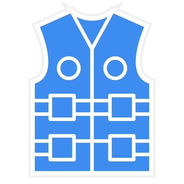 Vector Design Life Vest Icon Stijl