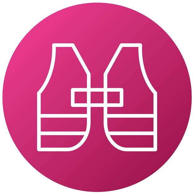 Vector vector design life vest icon stijl