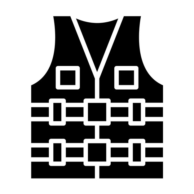 Vector Design Life Vest Icon Style