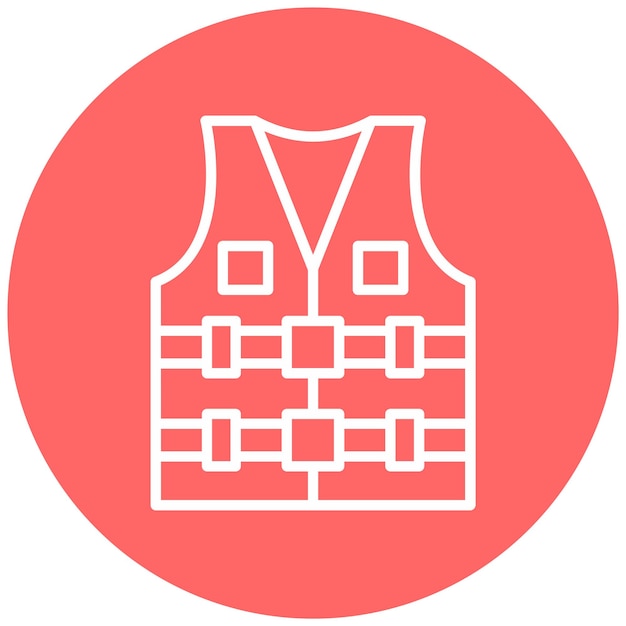 Vector Design Life Vest Icon Style