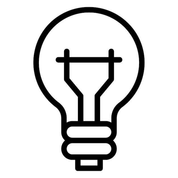 Vector vector design light bulb icon style