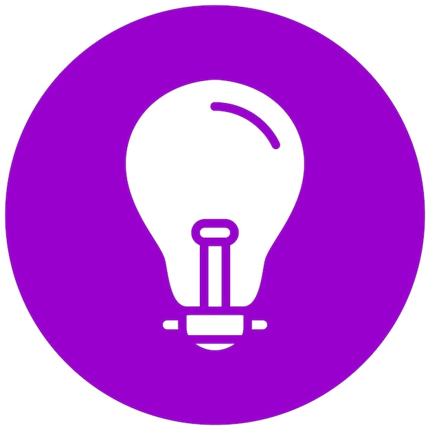 Vector Design Light Bulb Icon Style