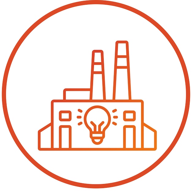 Vector Design Light Pollution Icon Style