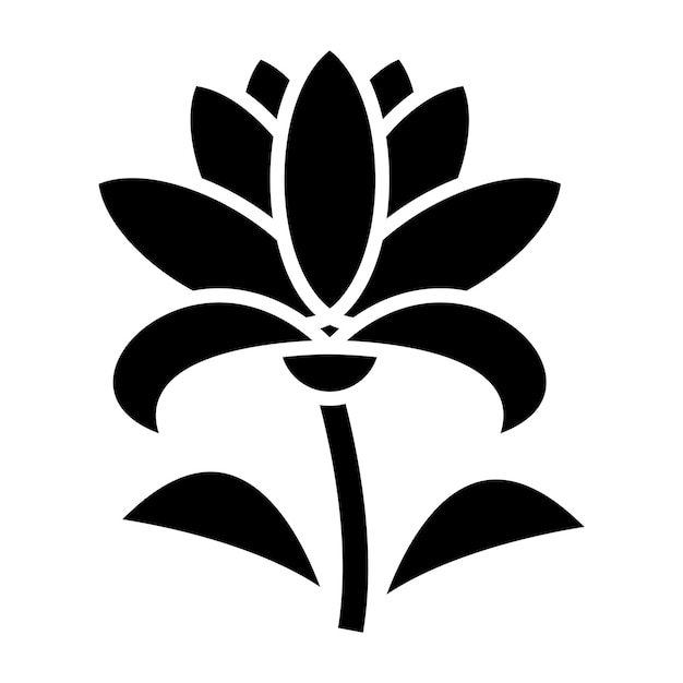 Vector Design Lily Icon Style