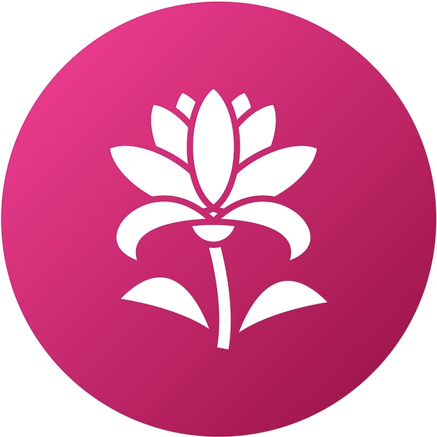 Vector Design Lily Icon Style