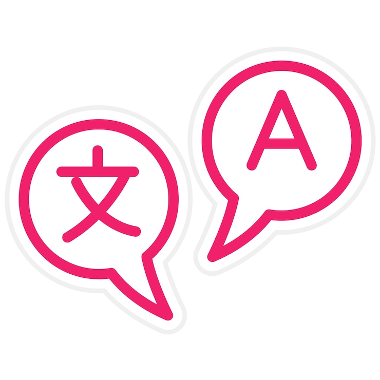 Vector vector design linguistics icon style