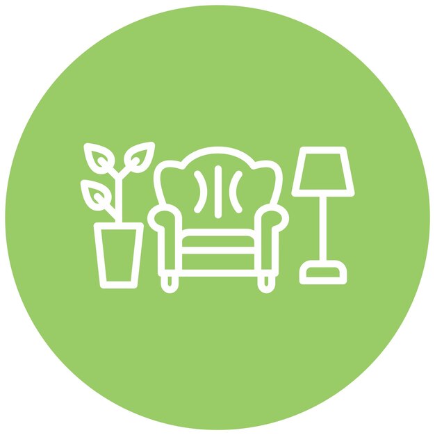 Vector vector design living room icon style