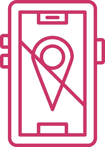 Расположение векторного дизайна Отключить стиль иконки