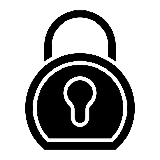 Vector Design Lock Icon Style