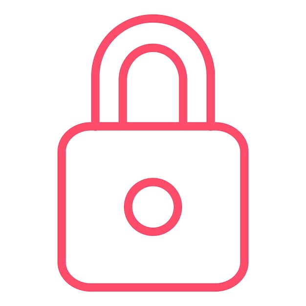 Vector vector design locked icon style