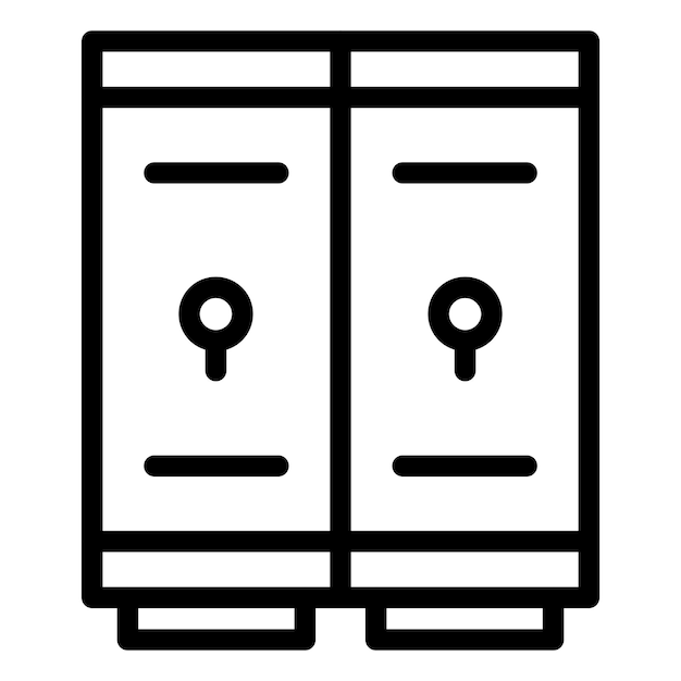 Vector Design Lockers Icon Style