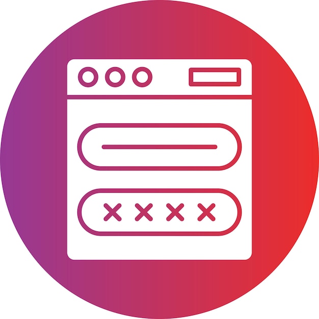 Vector Design Login Icon Style