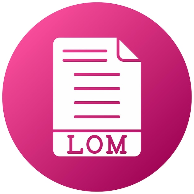 Vector design lom icon style
