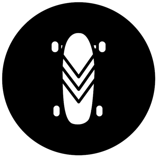 Vettore vector design longboarding icon style