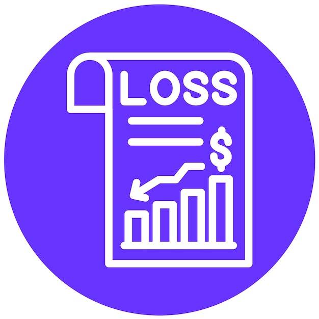 Vector vector design loss icon style