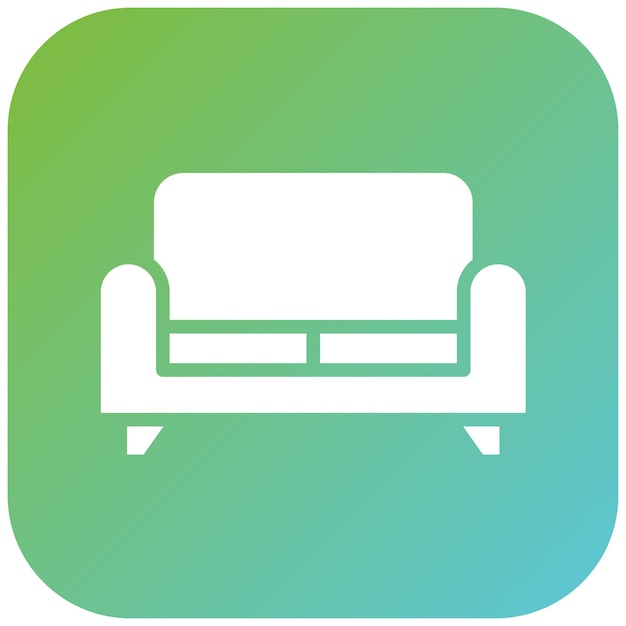 Vector Design Loveseat Icon Stijl