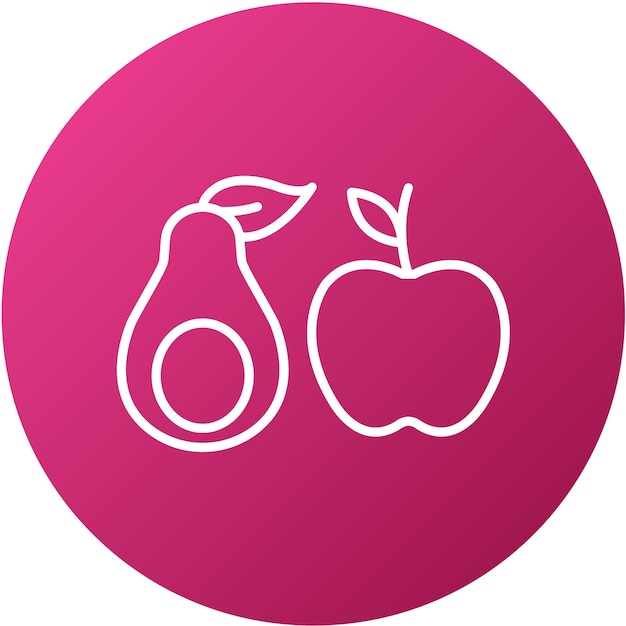 Vector Design Low Fat Diet Icon Stijl