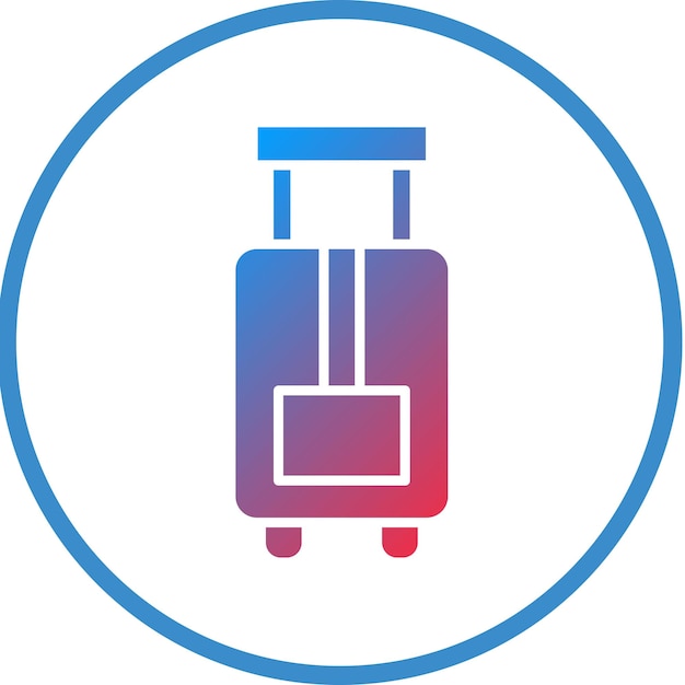 Vector vector design luggage icon style