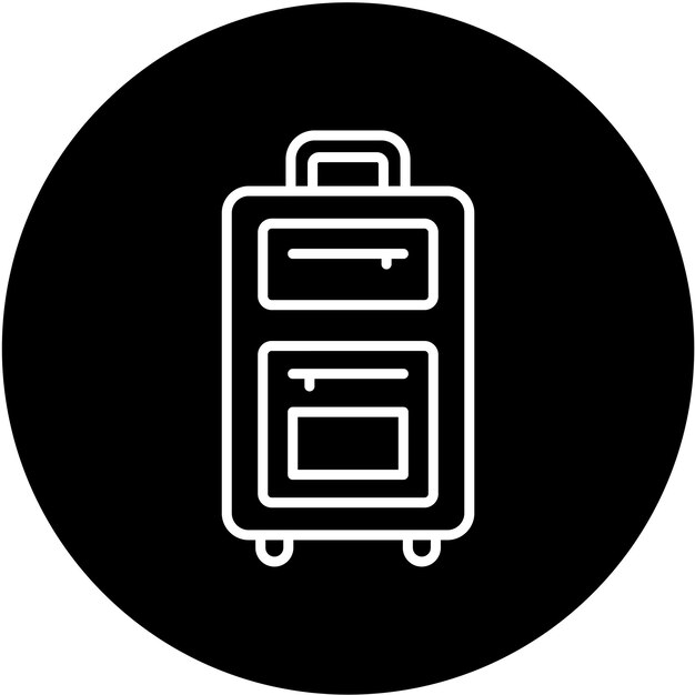 Vector Design Luggage Icon Style